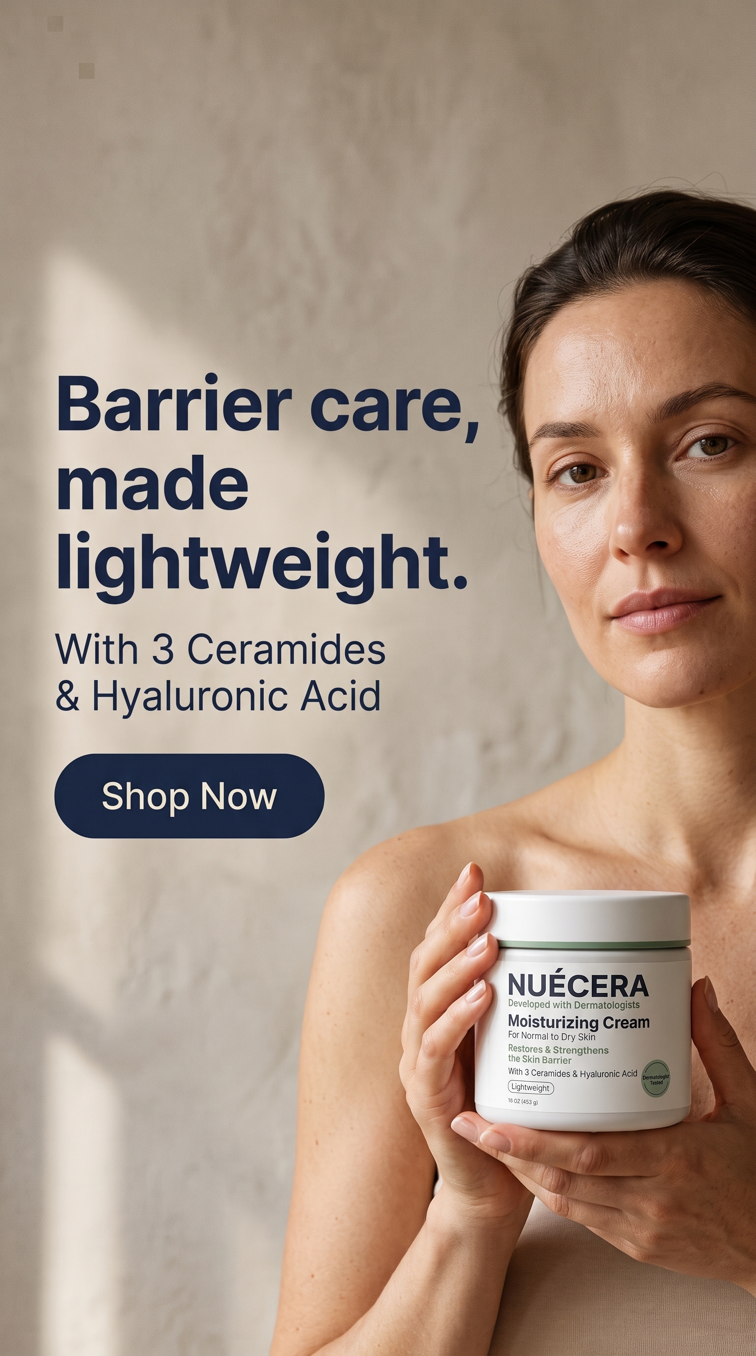 The daily-care concept composed for high-engagement vertical placement.
