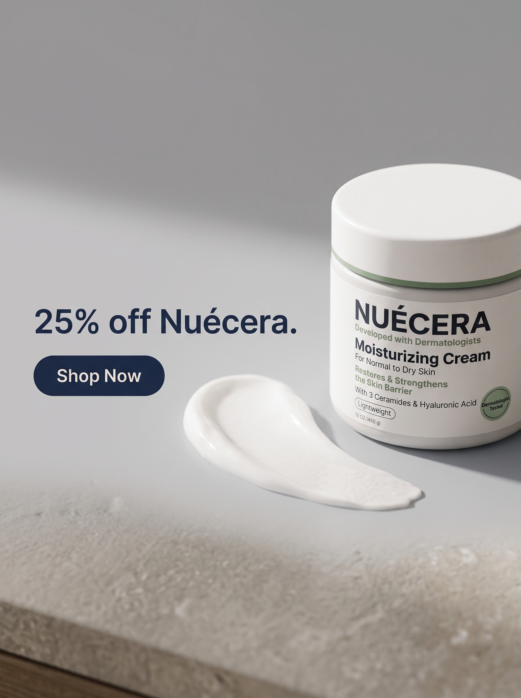 Campaign offer creative pairing product photography with value proposition.