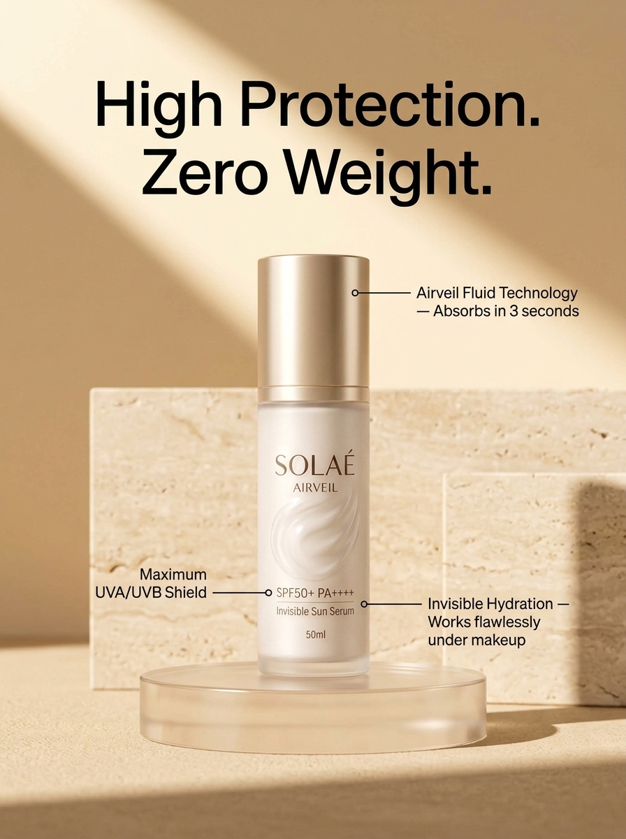 Visual demonstration showing invisible sun defense across diverse skin tones.